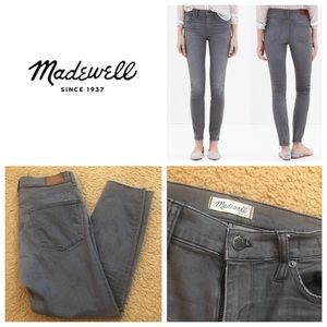 MADEWELL Gray 9” High Rise Skinny Jeans